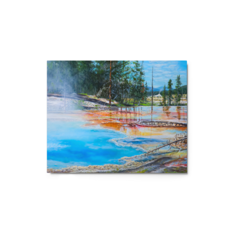 Firehole Hot Springs - Metal - 8″×10″